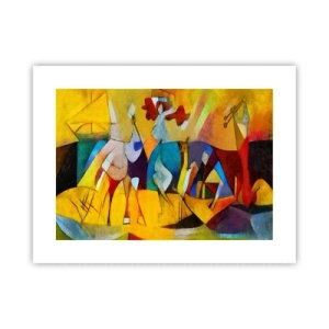 Affisch - Sol - liv -glädje - 40x30 cm