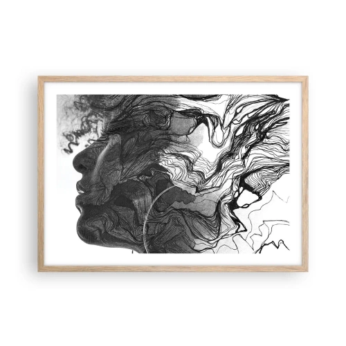 Affisch i ram av ljusek - Tilltrasslad i drömmarna - 70x50 cm