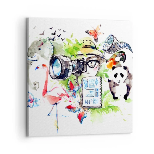 Canvastavla - Bild på duk - I resenärens objektiv - 60x60 cm