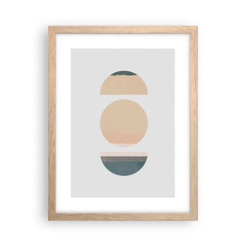 Affisch i ram av ljusek - Hjul efter hjul - 30x40 cm