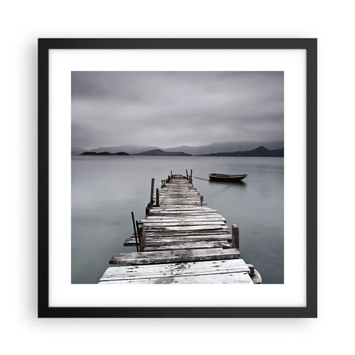 Affisch i svart ram - Imorgon kan du ge dig iväg - 40x40 cm