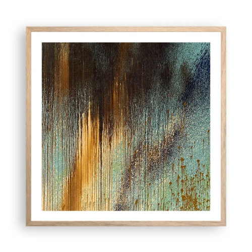 Affisch i ram av ljusek - En oavsiktlig färgglad komposition - 60x60 cm