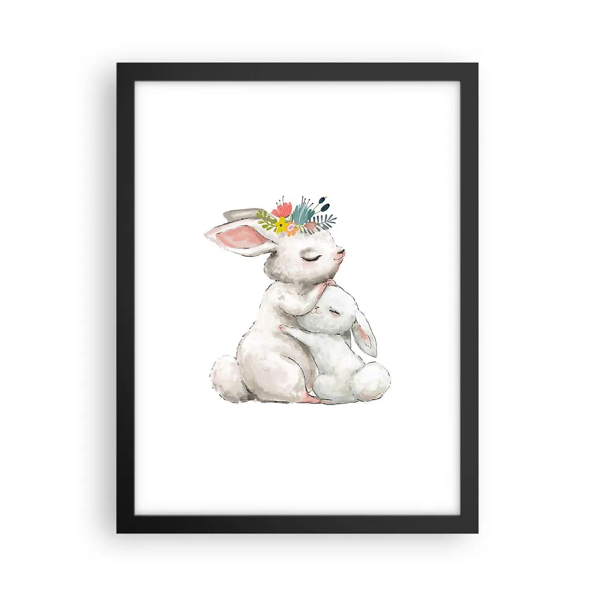 Affisch i svart ram - Alltid bäst hos mamma - 30x40 cm