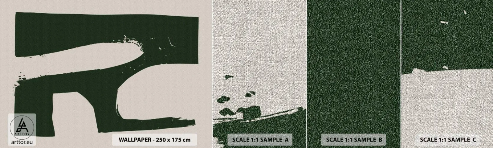 Provbit av fototapet Premium Canvas - Vikar av vitt - Boho, Minimalism, Form - 100x30 cm