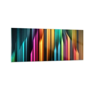 Glastavla - Bild på glas - Lysande orgel - 100x40 cm