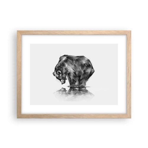 Affisch i ram av ljusek - Roligt att se någon närstående - 40x30 cm