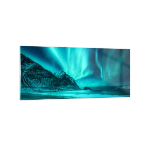 Glastavla - Bild på glas - Nordens underverk - 120x50 cm