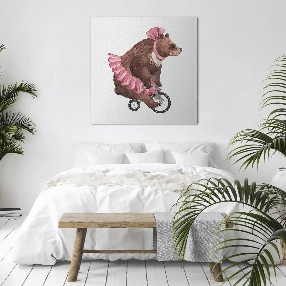 Canvastavla - Bild på duk - Vilken cirkus! - 60x60 cm