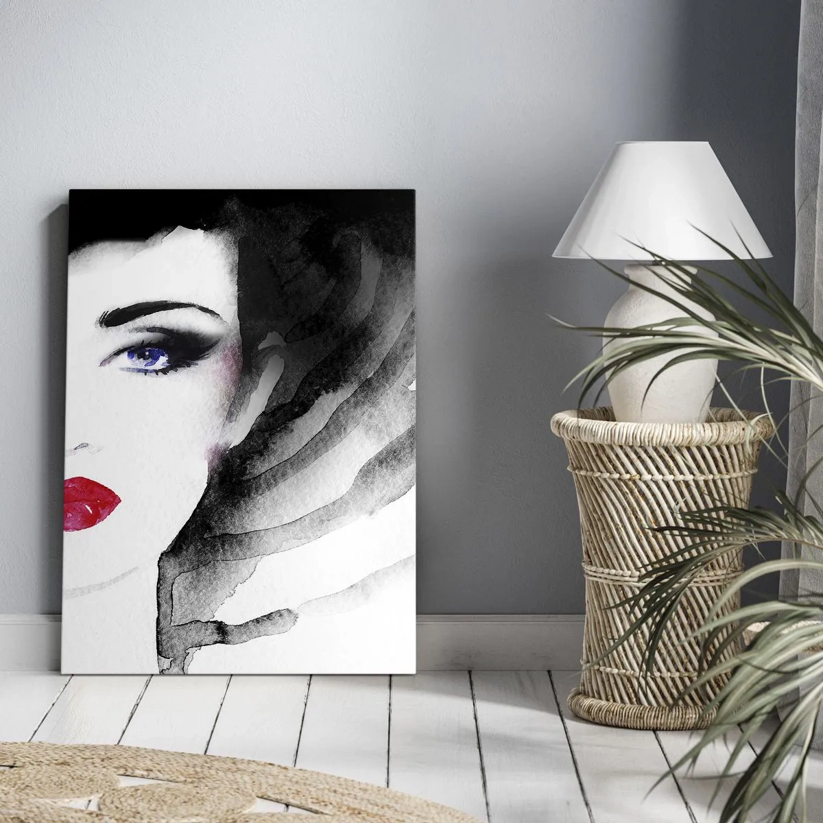 Canvastavla - Bild på duk - Avvisar och kallar - 45x80 cm