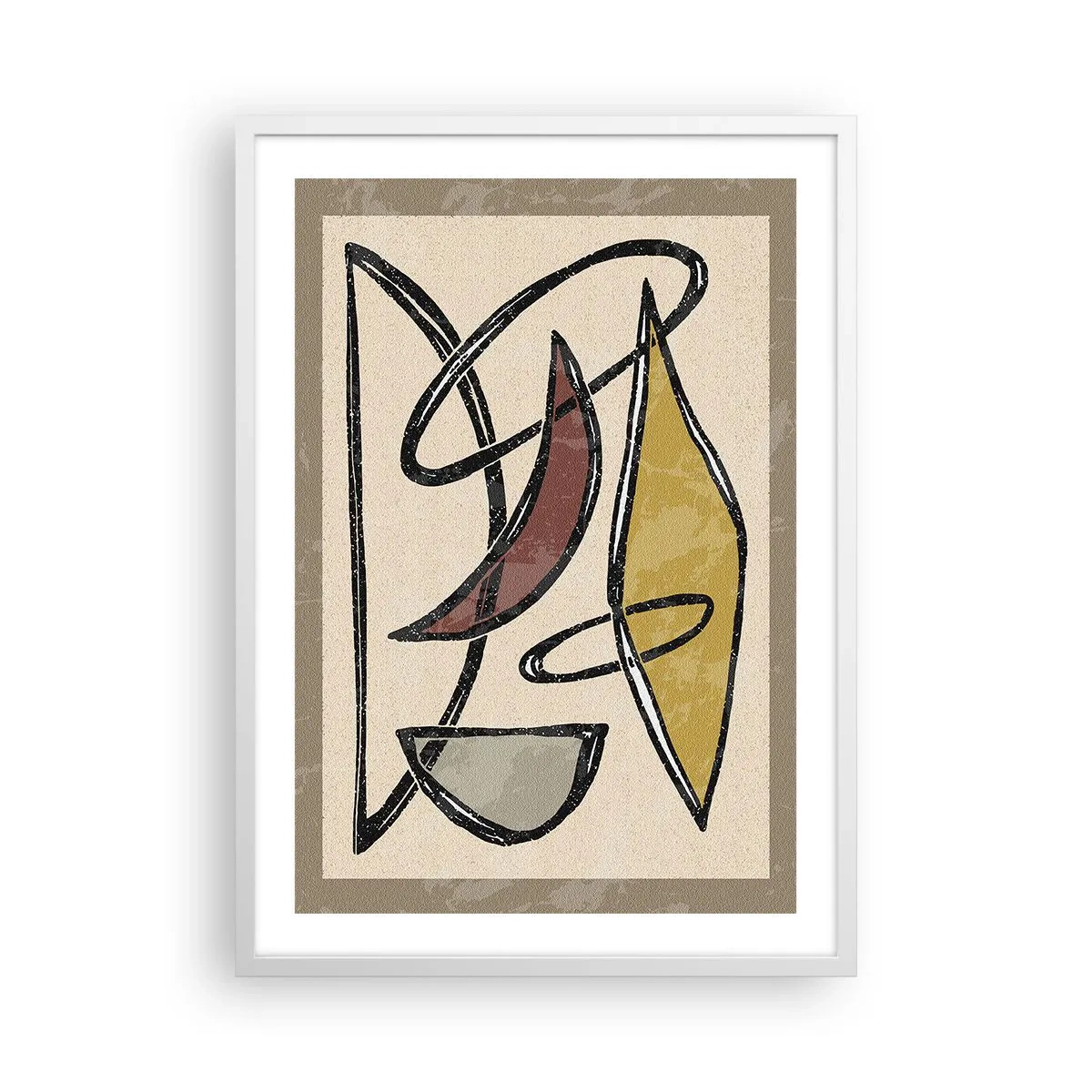 Affisch i vit ram - Vertikaler och nivåer - 50x70 cm