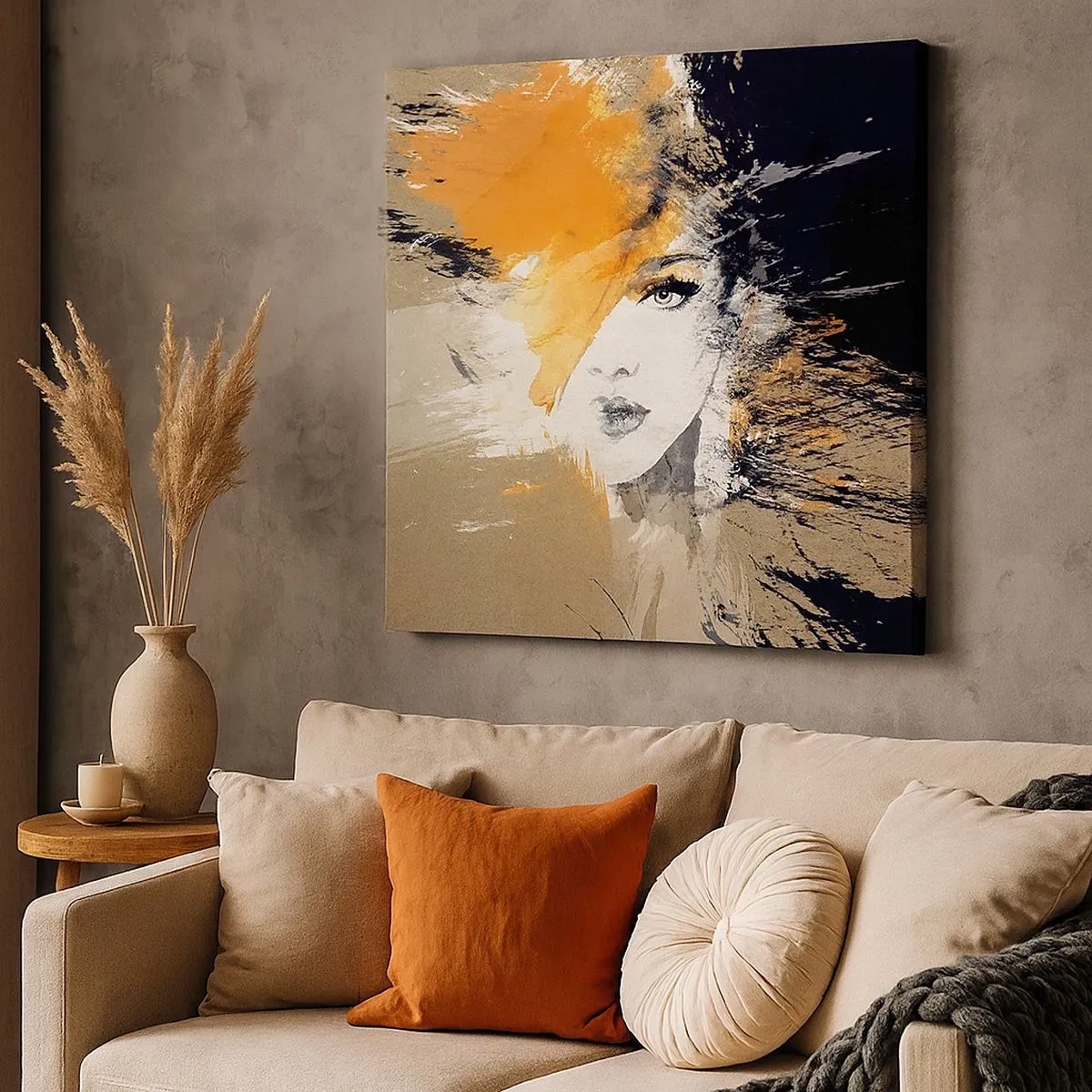 Canvastavla - Bild på duk - Och så blir det ljus - 30x30 cm