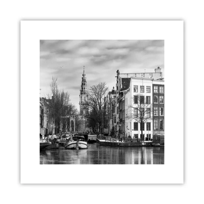 Affisch - Amsterdam stämning - 30x30 cm