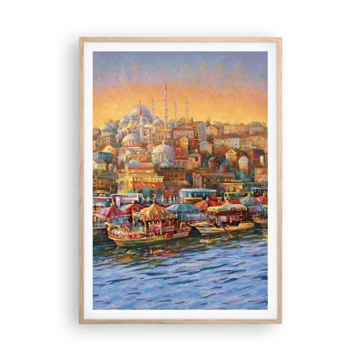 Affisch i ram av ljusek - Istanbul-berättelse - 70x100 cm