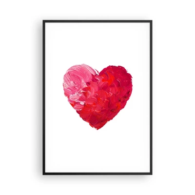 Affisch i svart ram - All you need is love - 70x100 cm