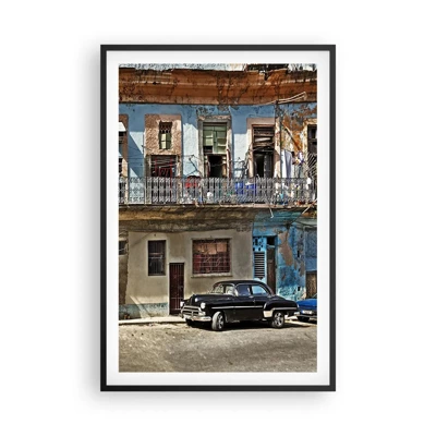 Affisch i svart ram - Havana stämning - 61x91 cm