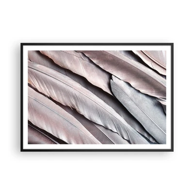 Affisch i svart ram - I rosa silver - 100x70 cm