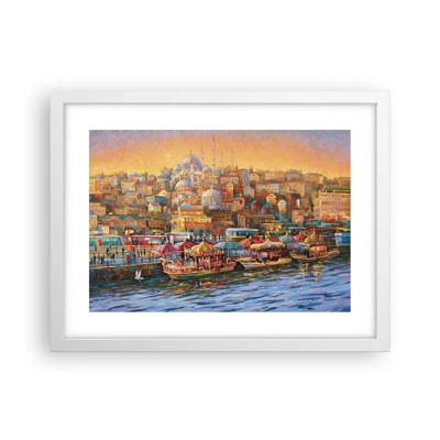 Affisch i vit ram - Istanbul-berättelse - 40x30 cm