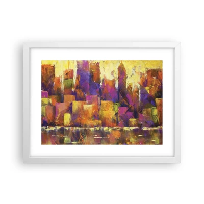 Affisch i vit ram - Metropolis komposition - 40x30 cm