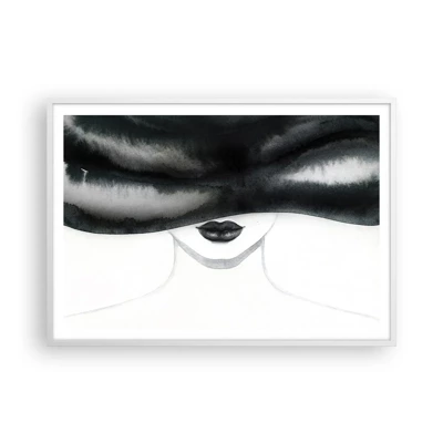 Affisch i vit ram - Sensuell hemlighet - 100x70 cm