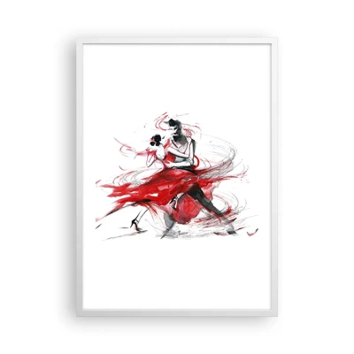 Affisch i vit ram - Tango - passionens rytm - 50x70 cm