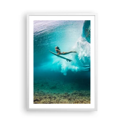 Affisch i vit ram - Undervattenvärld - 50x70 cm