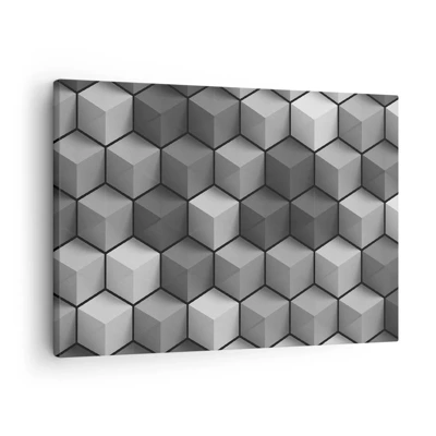 Bild på duk - Kubistiskt pussel - 70x50 cm