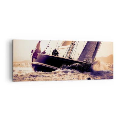 Bild på duk - Segla seglaren - 140x50 cm