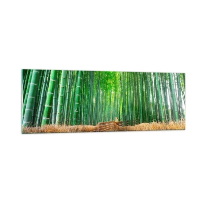 Bild på glas - Asiatiska kulturens essäns - 90x30 cm