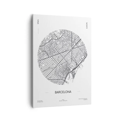 Canvastavla - Bild på duk - Barcelonas anatomi - 50x70 cm