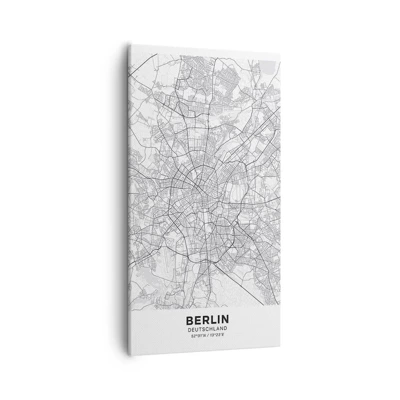 Canvastavla - Bild på duk - Berlins blomma - 55x100 cm