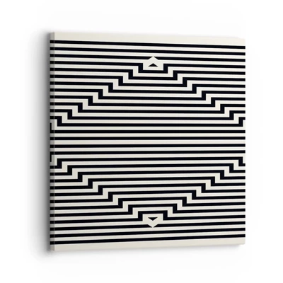 Canvastavla - Bild på duk - Geometrisk illusion - 30x30 cm