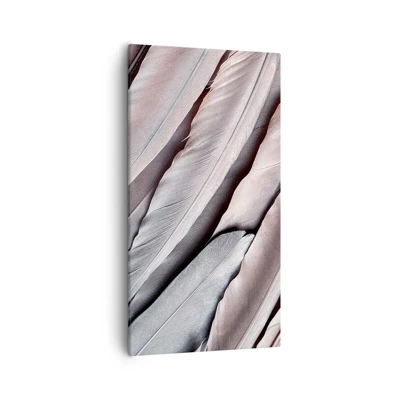 Canvastavla - Bild på duk - I rosa silver - 55x100 cm