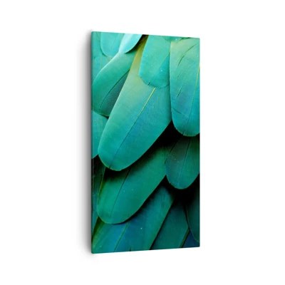Canvastavla - Bild på duk - Precision av papegojans natur - 55x100 cm