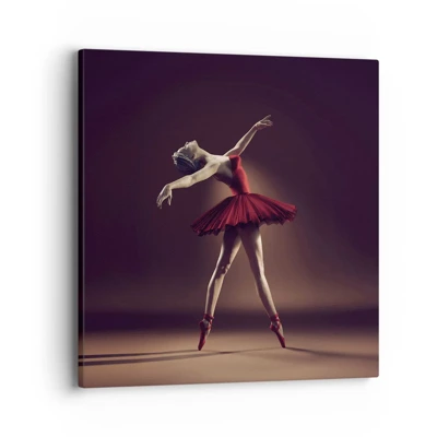 Canvastavla - Bild på duk - Prima ballerina - 40x40 cm