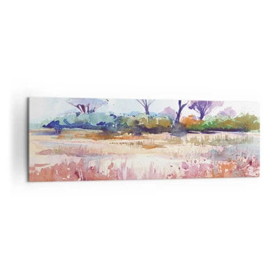 Canvastavla - Bild på duk - Savannens färg - 160x50 cm