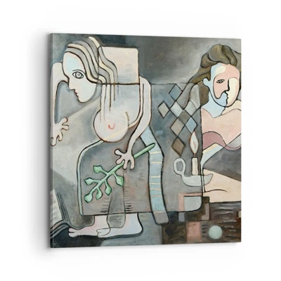 Canvastavla - Bild på duk - Själens och materias mosaik - 70x70 cm