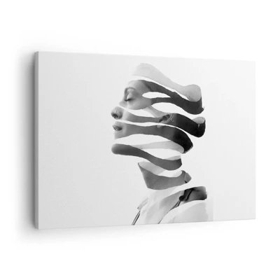 Canvastavla - Bild på duk - Surrealistisk porträtt - 70x50 cm
