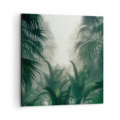 Canvastavla - Bild på duk - Tropisk hemlighet - 60x60 cm