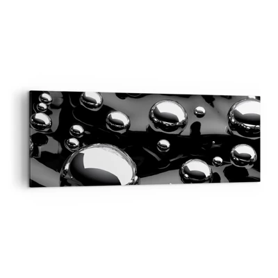 Canvastavla - Bild på duk - Ur svarta massan - 140x50 cm