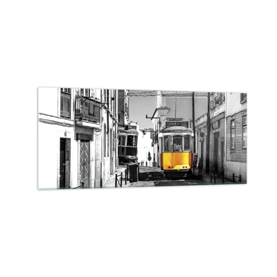 Glastavla - Bild på glas - Lissabons anda - 120x50 cm