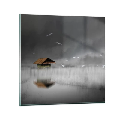 Glastavla - Bild på glas - Regnskydd - 40x40 cm