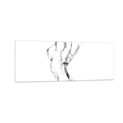 Glastavla - Bild på glas - Vacker och stark - 140x50 cm