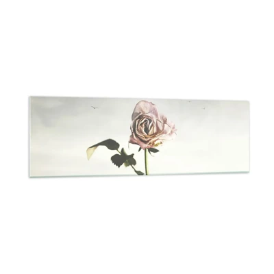 Glastavla - Bild på glas - Vårens välkomst - 160x50 cm