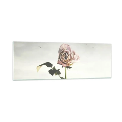 Glastavla - Bild på glas - Vårens välkomst - 90x30 cm