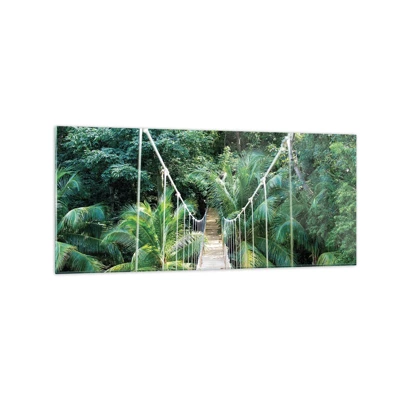 Glastavla - Bild på glas - Welcome to the jungle! - 120x50 cm