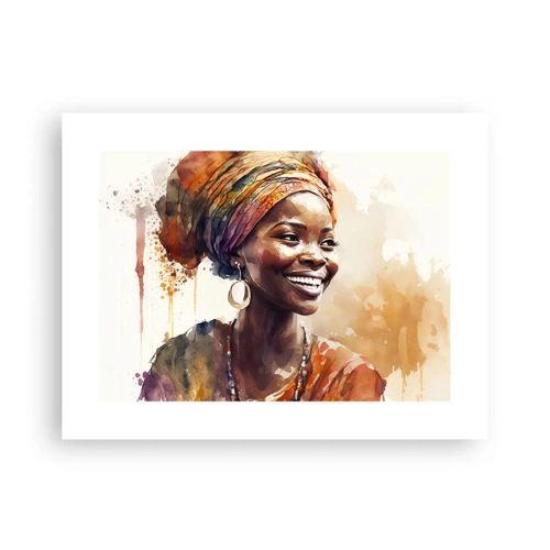 Affisch - Afrikansk drottning - 40x30 cm