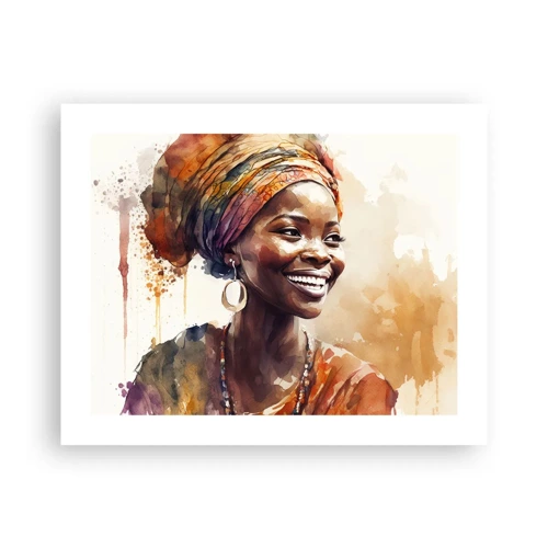 Affisch - Afrikansk drottning - 50x40 cm