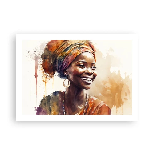 Affisch - Afrikansk drottning - 70x50 cm