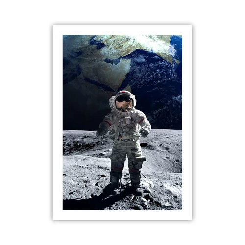 Affisch - Hälsningar från månen - 50x70 cm