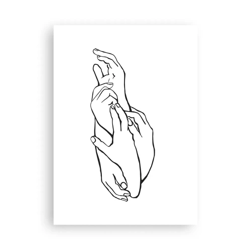 Affisch - Hand i hand - 50x70 cm